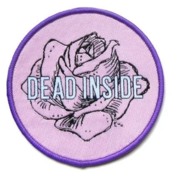Dead Inside Rose Iron on Patch - Picture 1 of 2